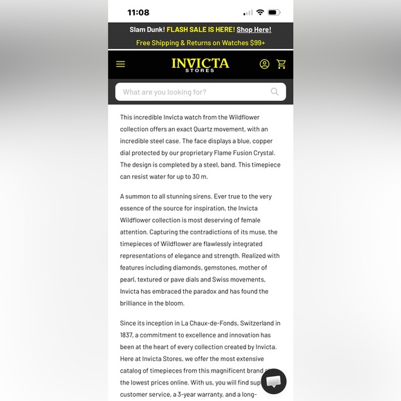 Invicta Wildflower Women’s Silver Watch with Aqua Dial - Picture 5 of 6